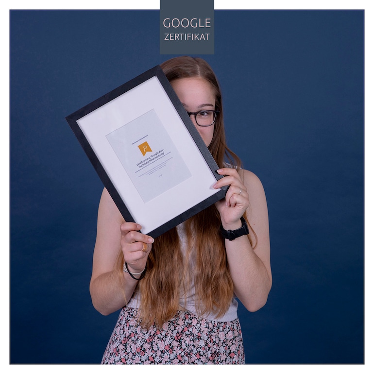 DESIGNSTUUV werbeagentur Iris Sizer Google Zertifikat 1