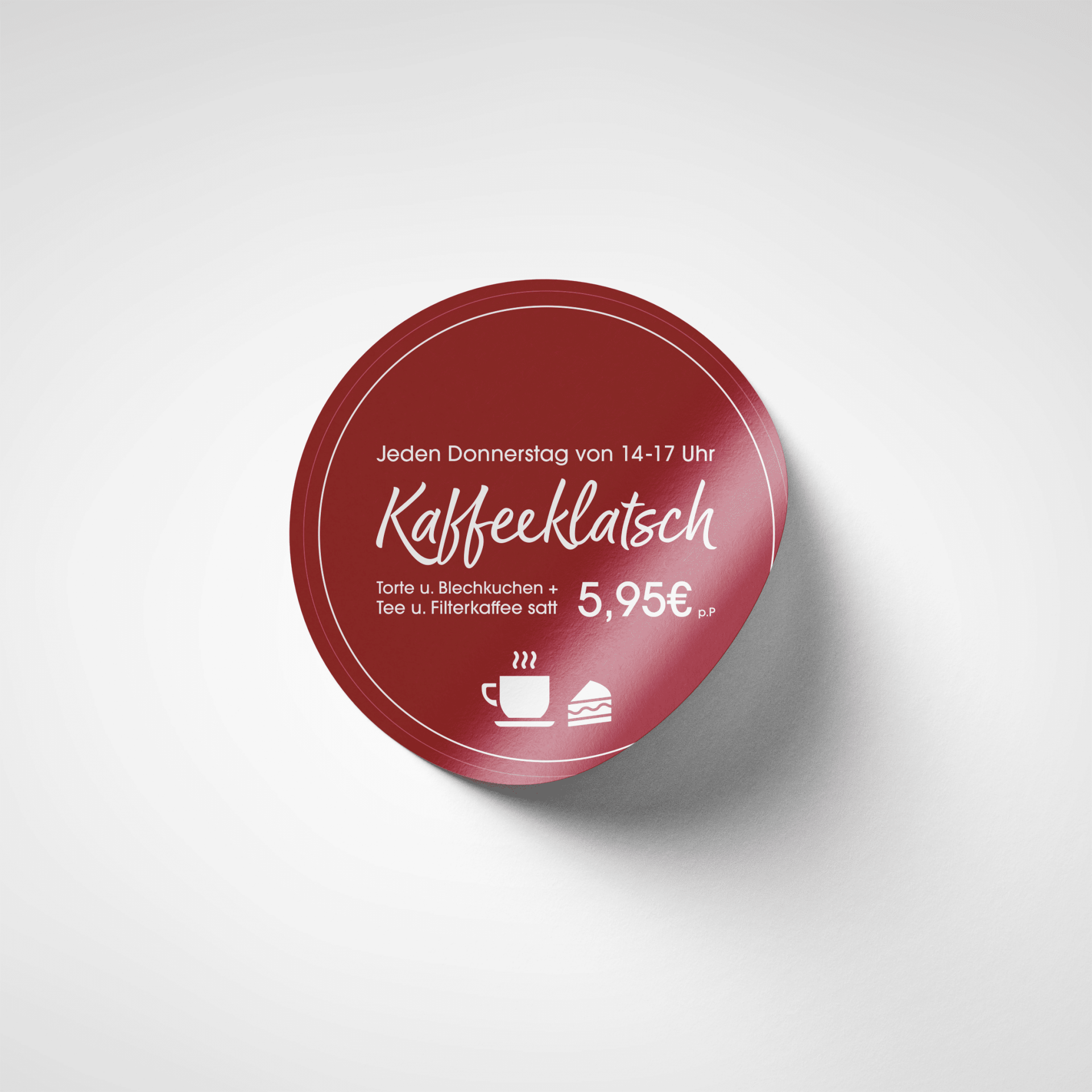 Free round sticker mockup 2