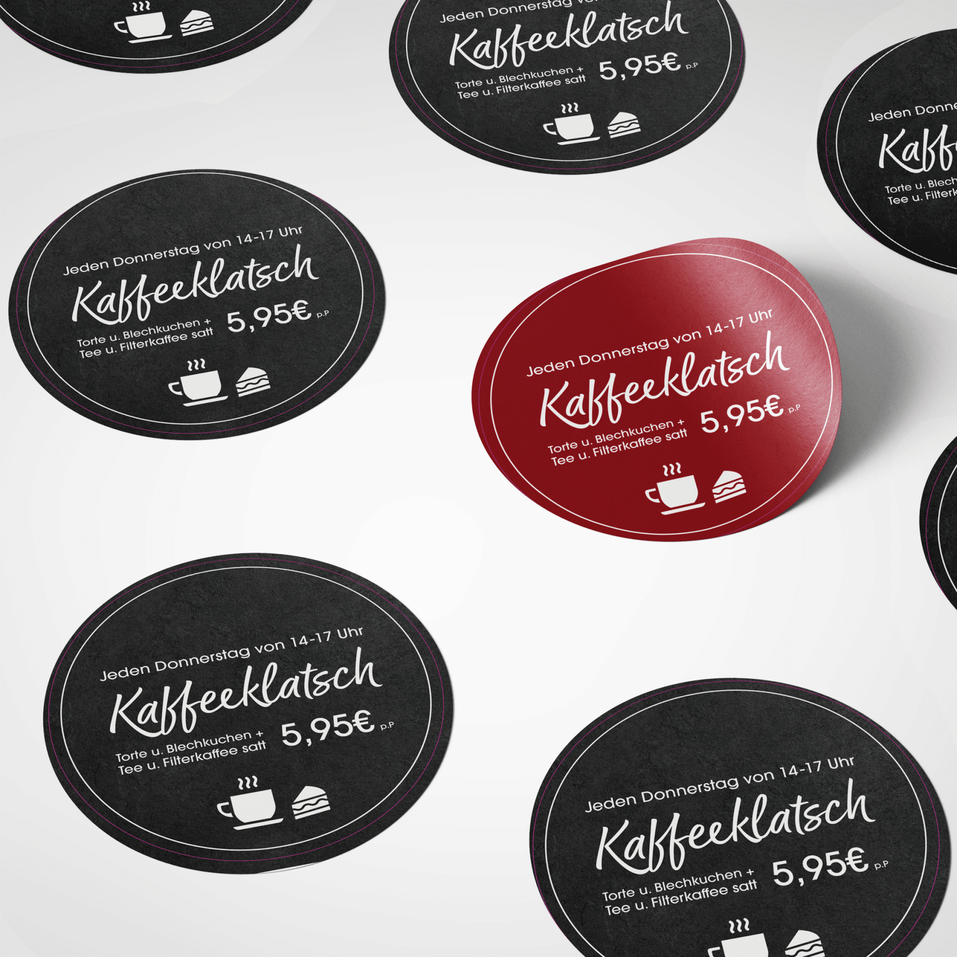 Free round sticker mockup 6