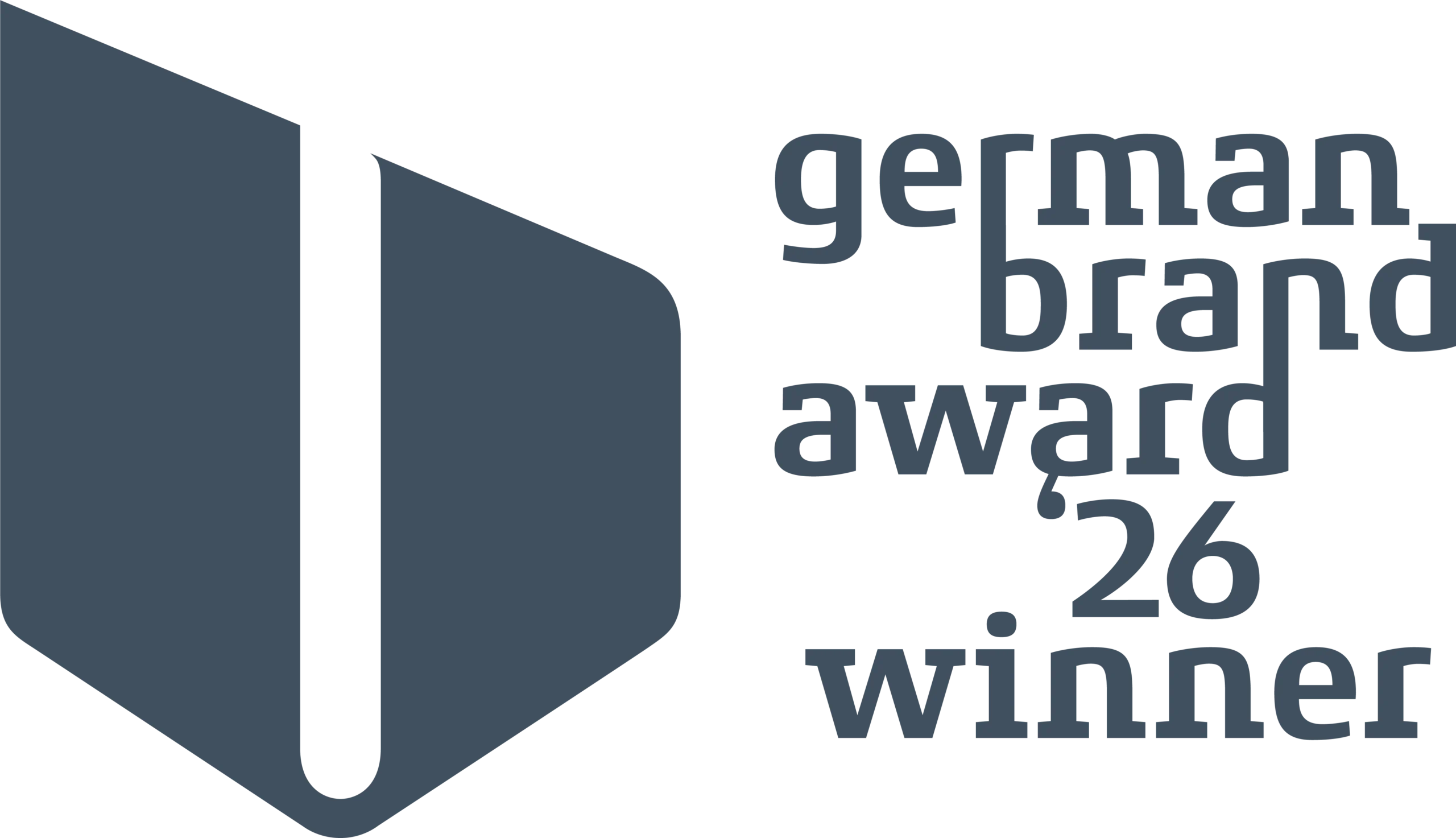 Logo label german brand award winner 2026 horizontal
